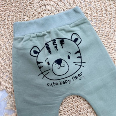 Conj. Casaco e Calça Cute Baby Tiger - Verde